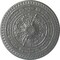 Ekena Millwork Naple Ceiling Medallion (Fits Canopies up to 3 3/8"), Hand-Painted Silver, 37 1/2"OD x 3 3/8"P CM37NASLS - alternate 1